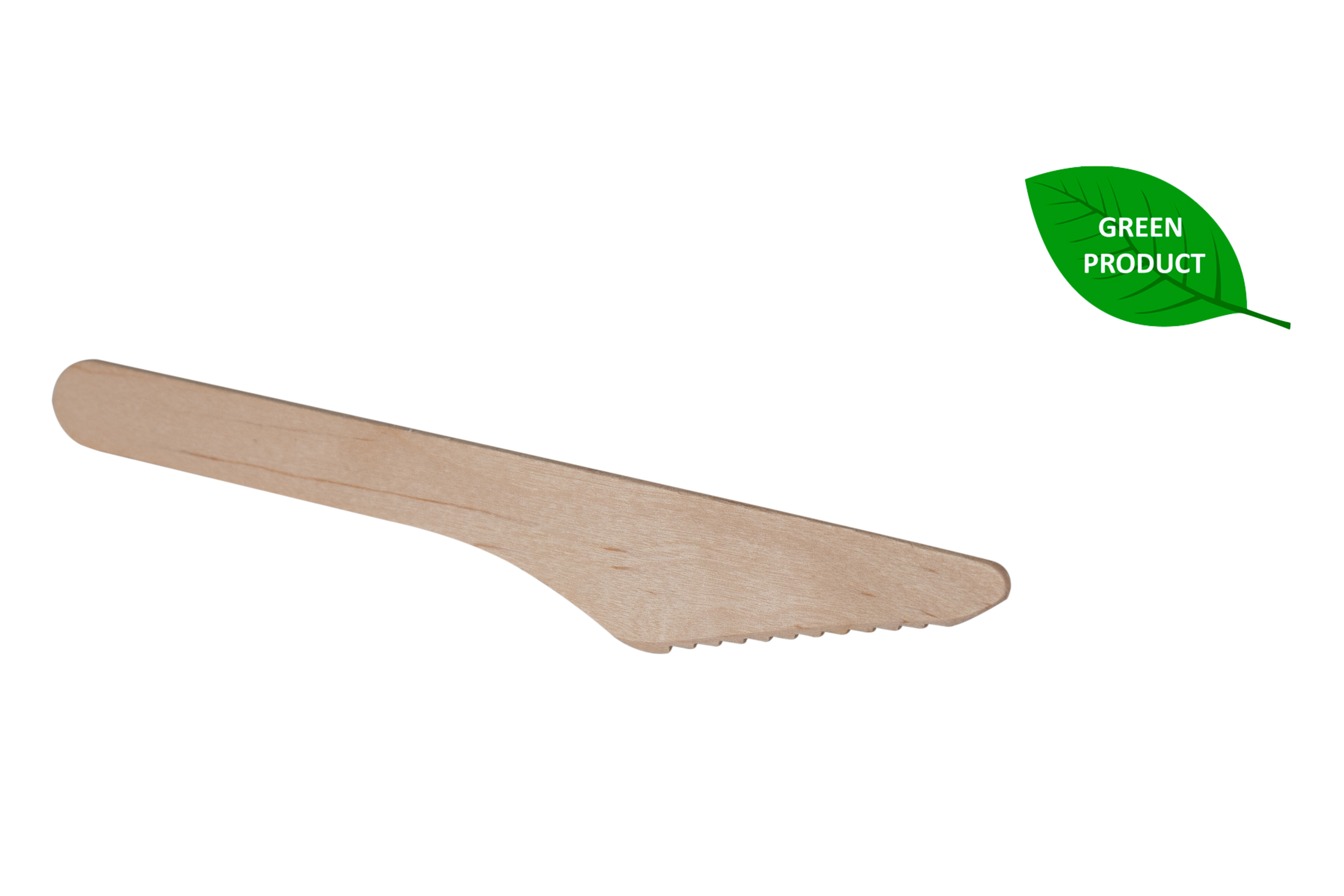 Einweg-Holzmesser, braun, 16,5 cm, 100 Stk/Pkg