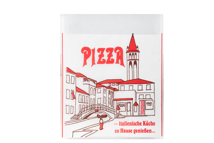 Pizza Tasche "italienische Küche", 30 x 30 cm, 100 Stk/Pkg