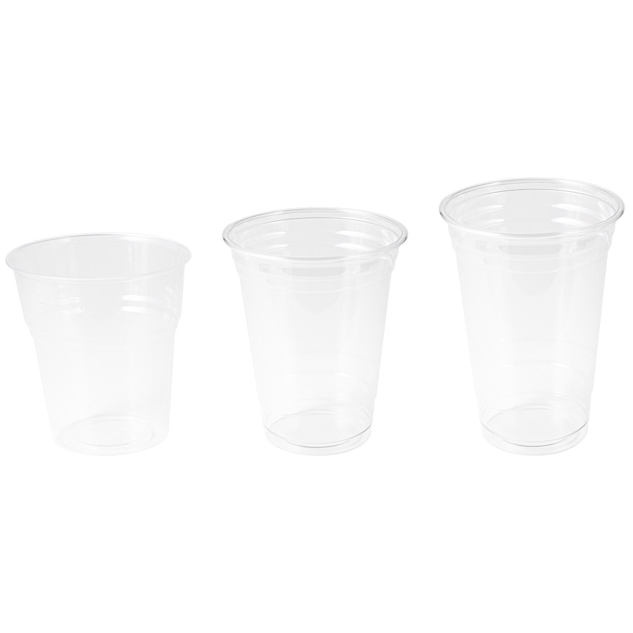 Clear Cup / Smoothiebecher, glasklar, versch. Größen, 50 Stk/Pkg