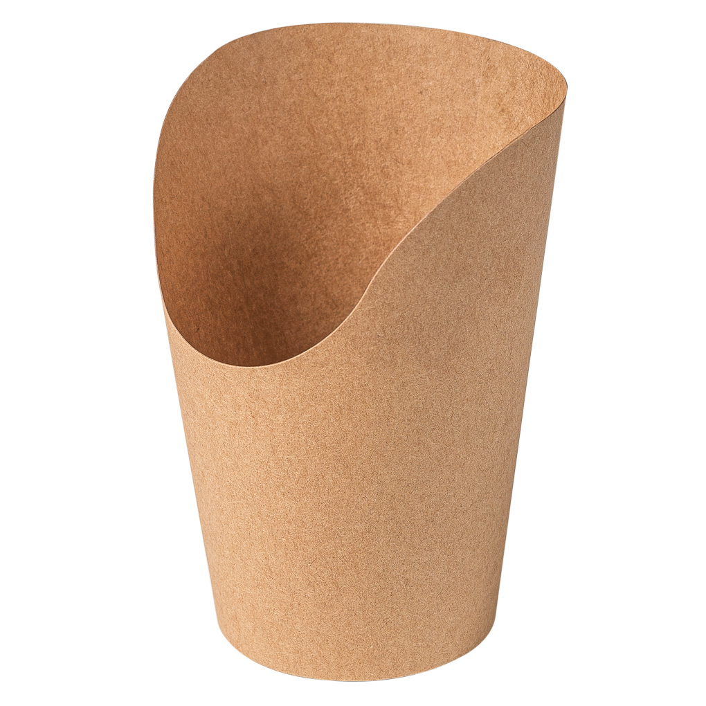 Wrap Cup braun unbedruckt, 5,5 x 12 cm, 65 Stk/Pkg